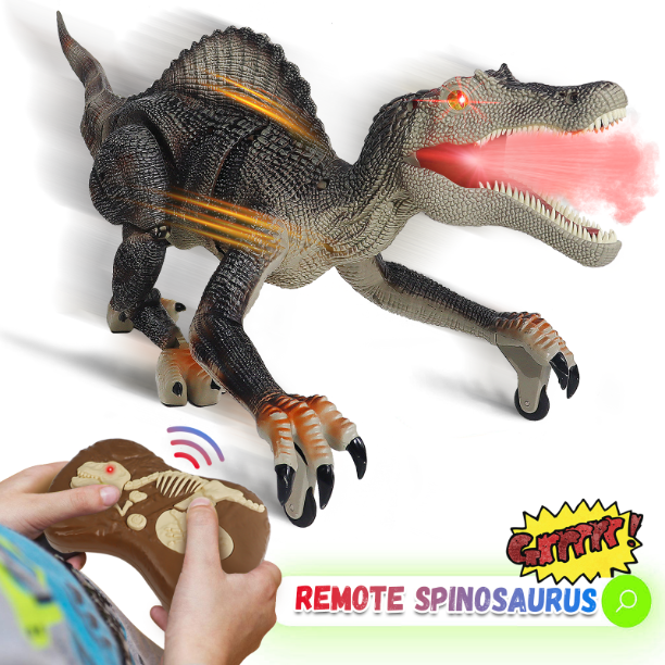 TALGIC Remote Control Walking Spinosaurus Dinosaur talgic