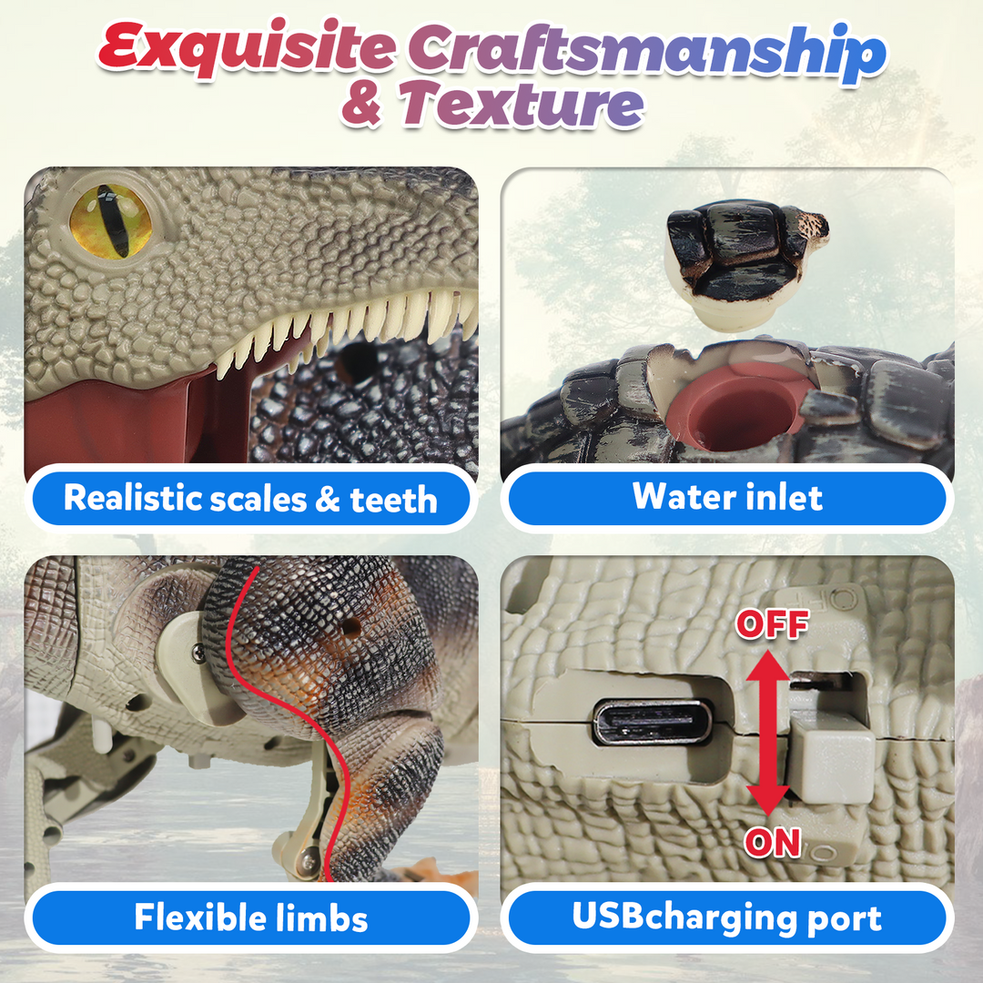 TALGIC Remote Control Walking Spinosaurus Dinosaur