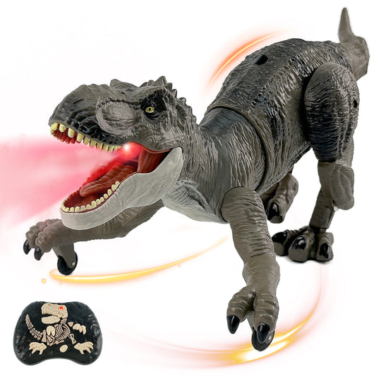 TALGIC Remote Control Dinosaur Animal Toy, Dinosaur with Realistic Legs & Spray Stream