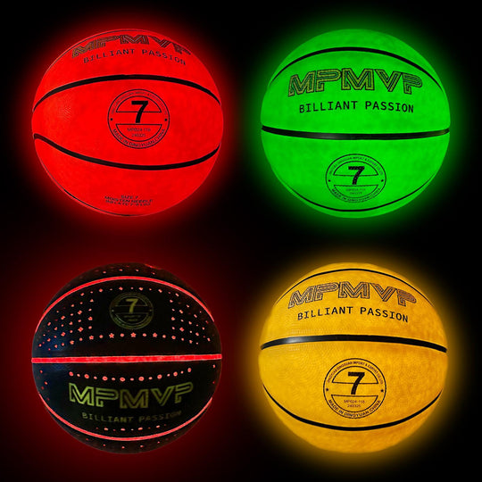 TALGIC Sports, Glowing Balls, Adult/Youth Size Football/Basketball/Soccer