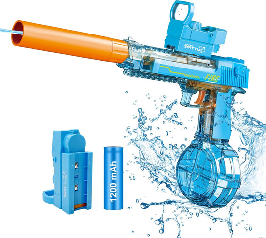 TALGIC Powerful Electric Water Gun, Automatic Squirt Gun up to 32Ft Long Range