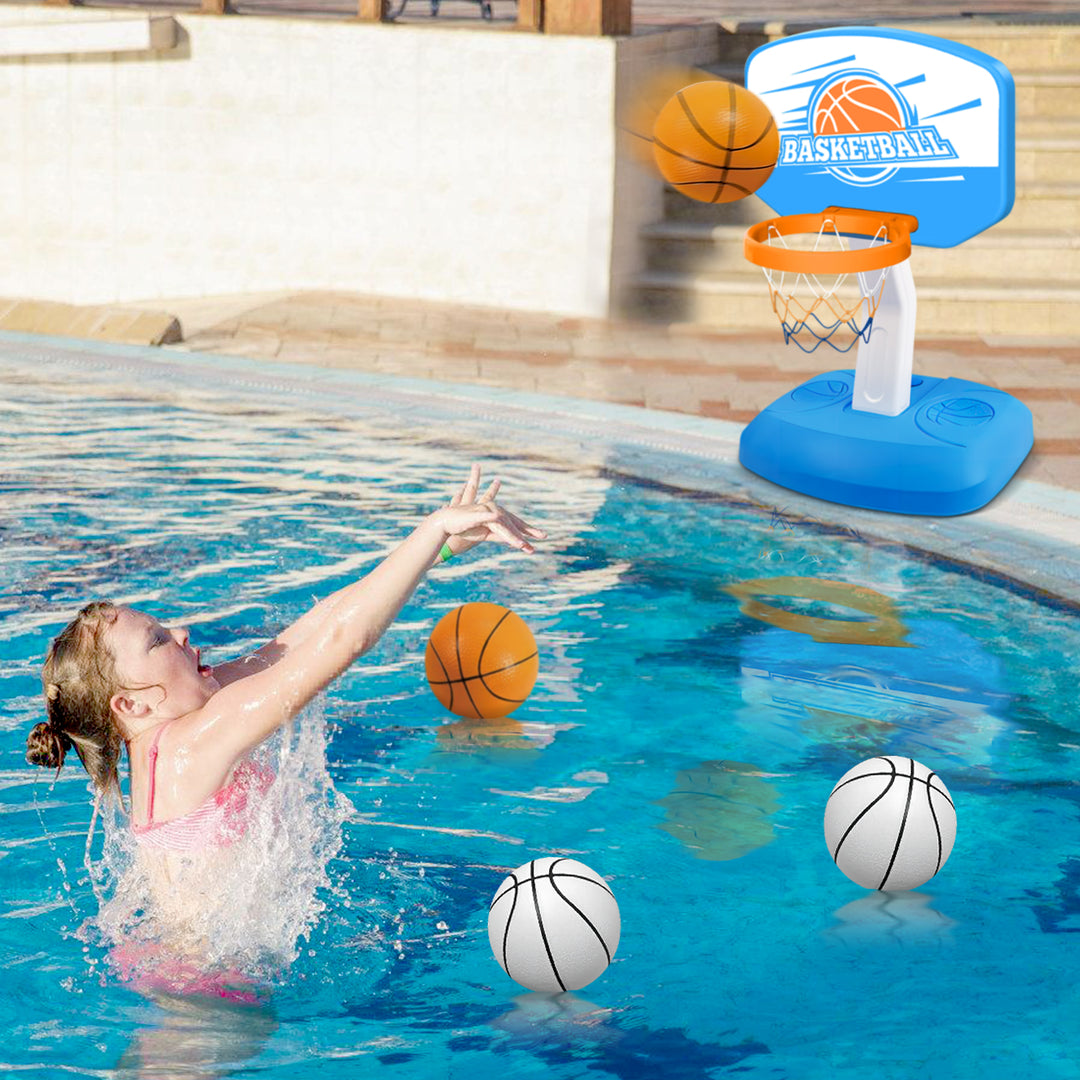 TALGIC Pool Basketball Hoop Poolside, Pool Toys with Adjustable Height