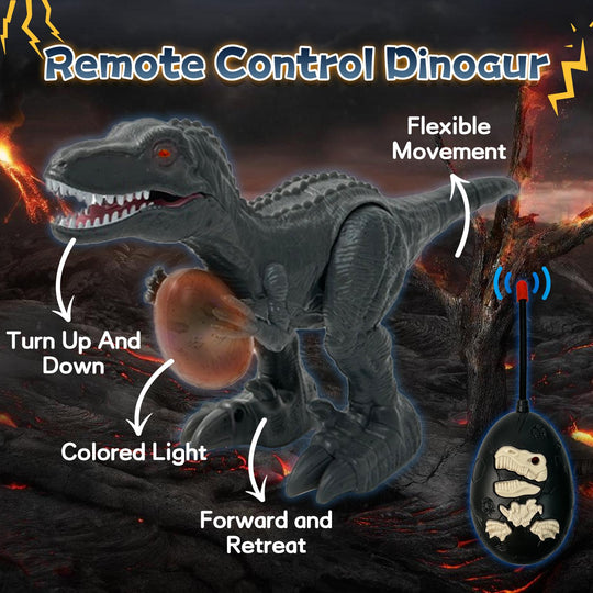 TALGIC Glowing Egg Electric Remote Control Dinosaur, Spinosaurus