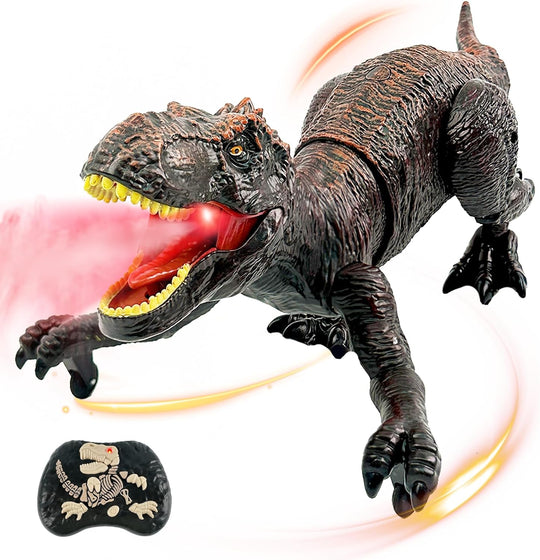 TALGIC Remote Control Dinosaur Animal Toy, Dinosaur with Realistic Legs & Spray Stream