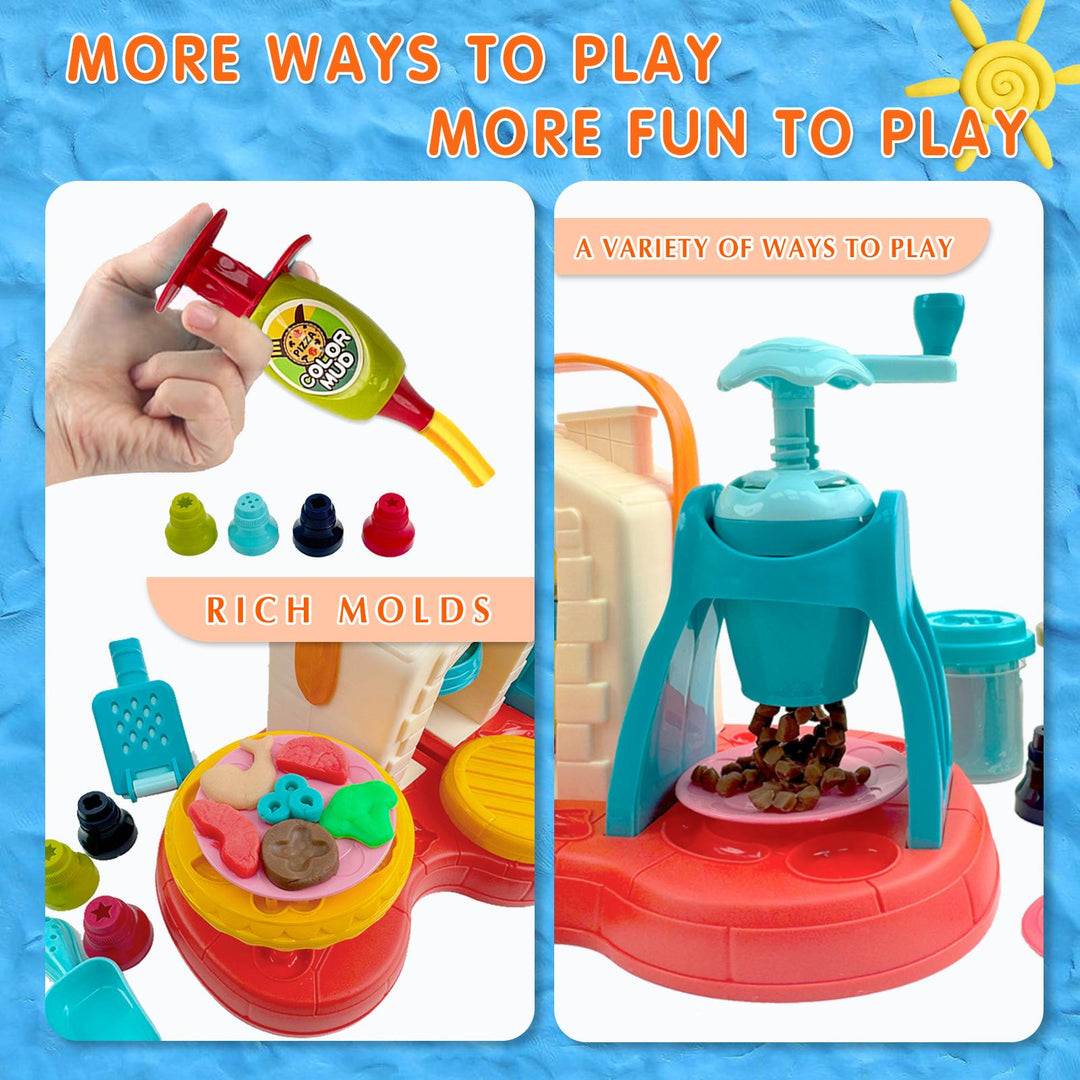 TALGIC Kitchen Creations Top Pizza Oven Toy, Play Food, Cooking Toy Pretend Play