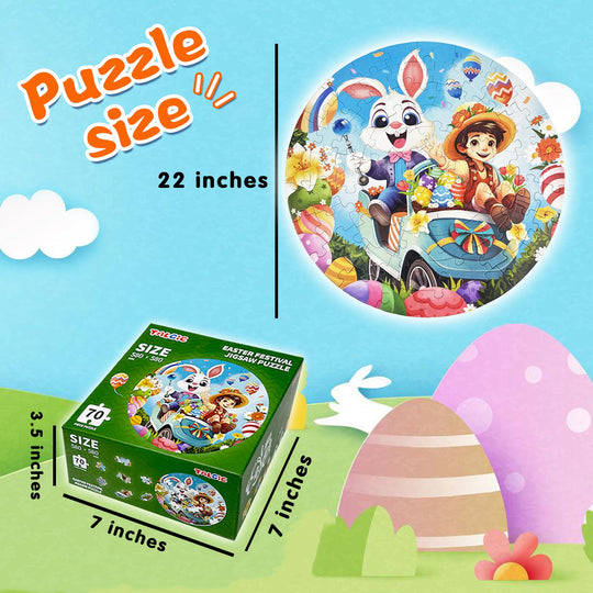 TALGIC TALGIC Bunny Float  Easter Puzzle for Kids 3-6