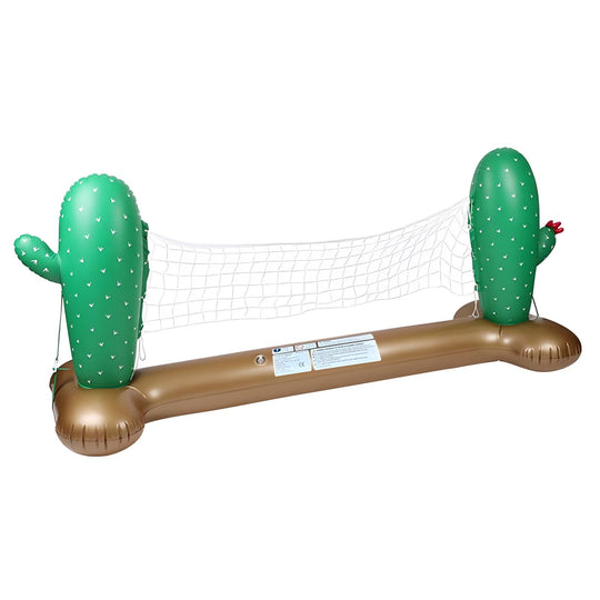 TALGIC Cactus Shaped Inflatable Pool Volleyball Tropical Hawaiian Style Floating without Ball