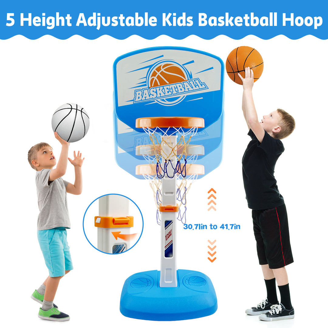 TALGIC Pool Basketball Hoop Poolside, Pool Toys with Adjustable Height