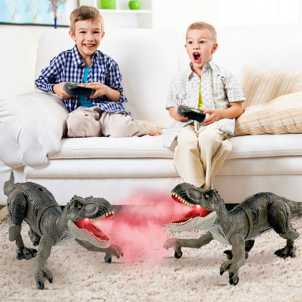 TALGIC Remote Control Dinosaur Animal Toy, Dinosaur with Realistic Legs & Spray Stream