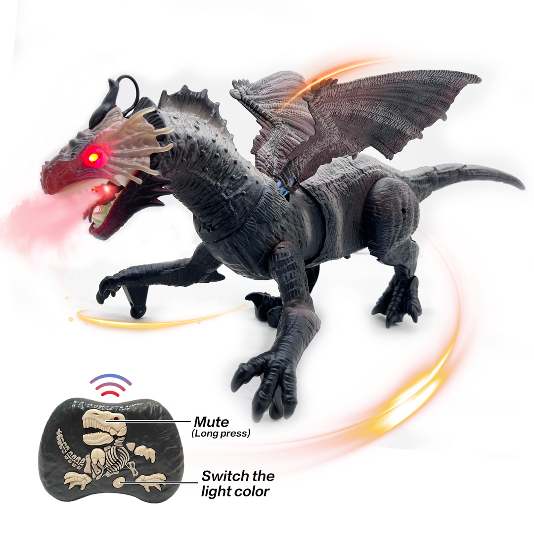 Remote Control Dragon Toy, Roar And Spray, Best Dream for Dino